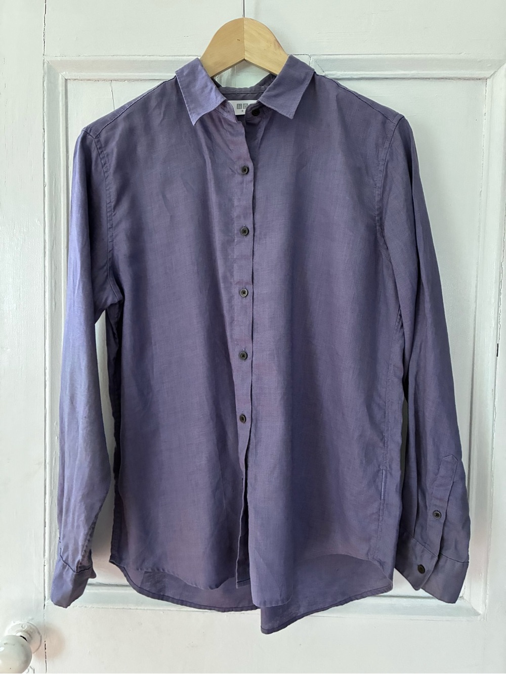 NWOT Uniqlo Lavender Button-Down Women's Shirt